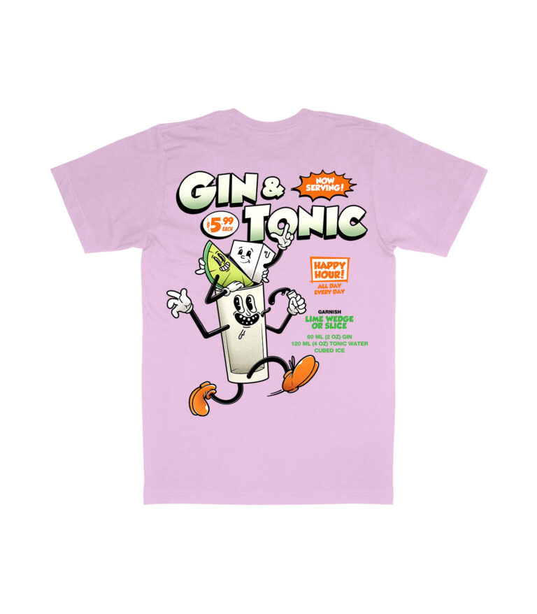 Gin & Tonic Organic Heavyweight T-Shirt