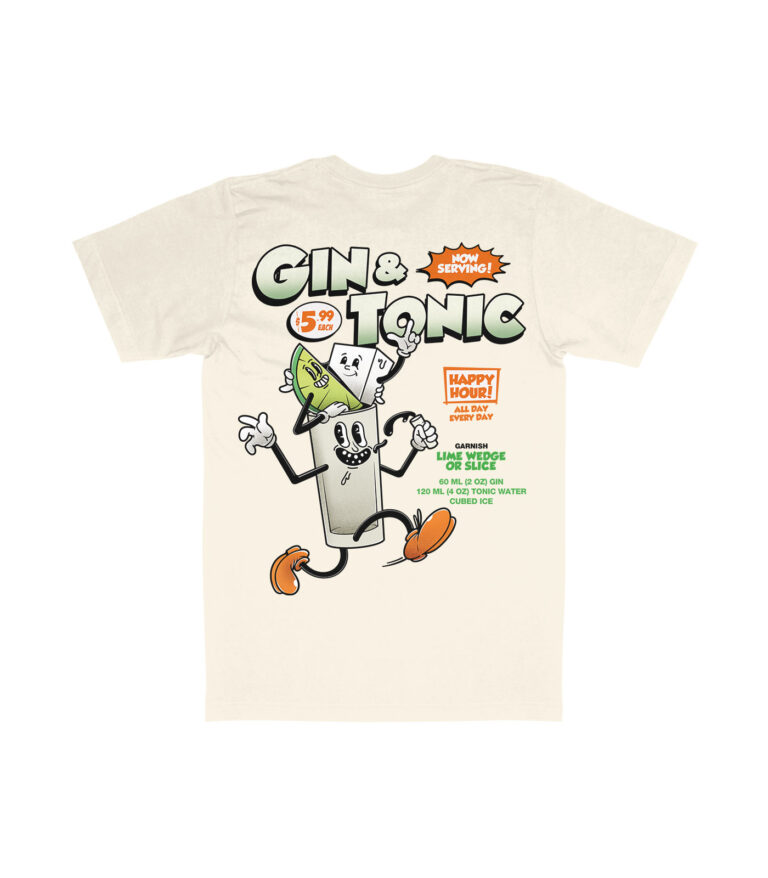 Gin & Tonic Organic Heavyweight T-Shirt