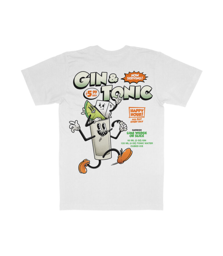 Gin & Tonic Organic Heavyweight T-Shirt