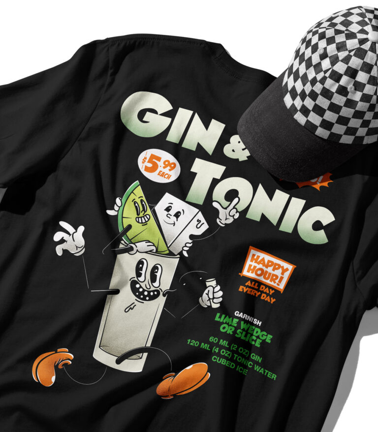 Gin & Tonic Organic Heavyweight T-Shirt