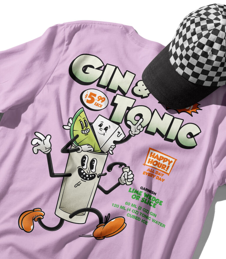 Gin & Tonic Organic Heavyweight T-Shirt