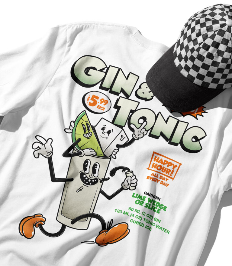 Gin & Tonic Organic Heavyweight T-Shirt