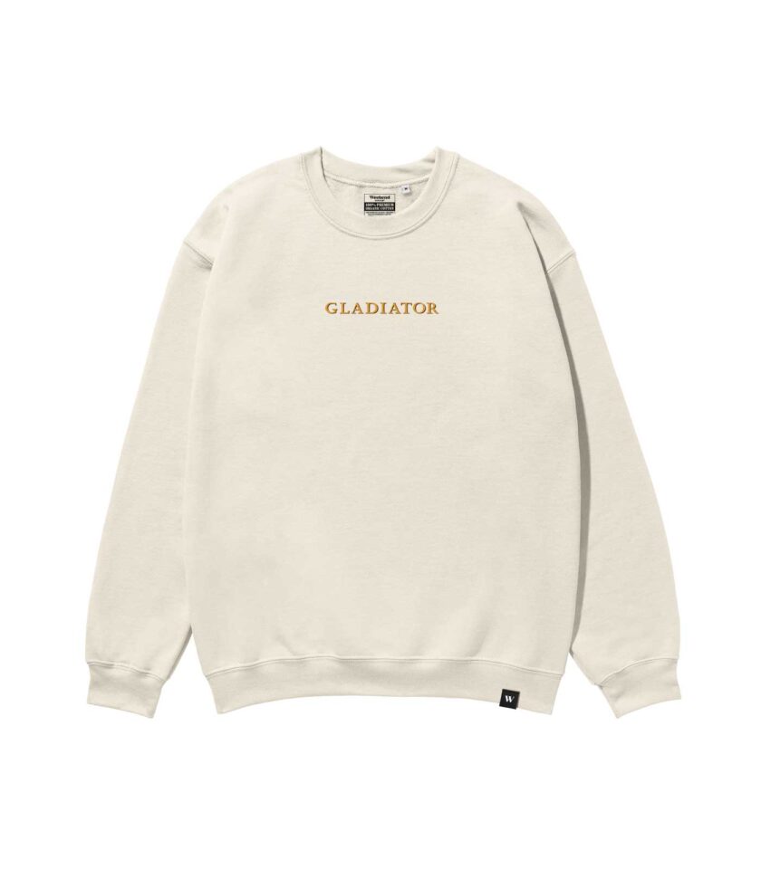 Gladiator Heavyweight Organic Sweatshirt Sand - Image 2