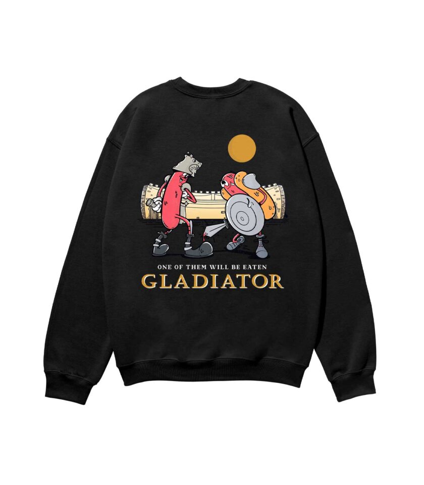 Gladiator Heavyweight Organic Sweatshirt Sand - Image 4