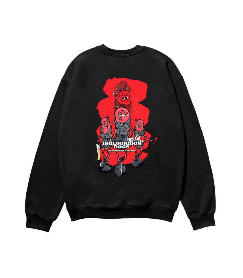 Inglourious Dogs Heavyweight Organic Sweatshirt Sand - Image 4