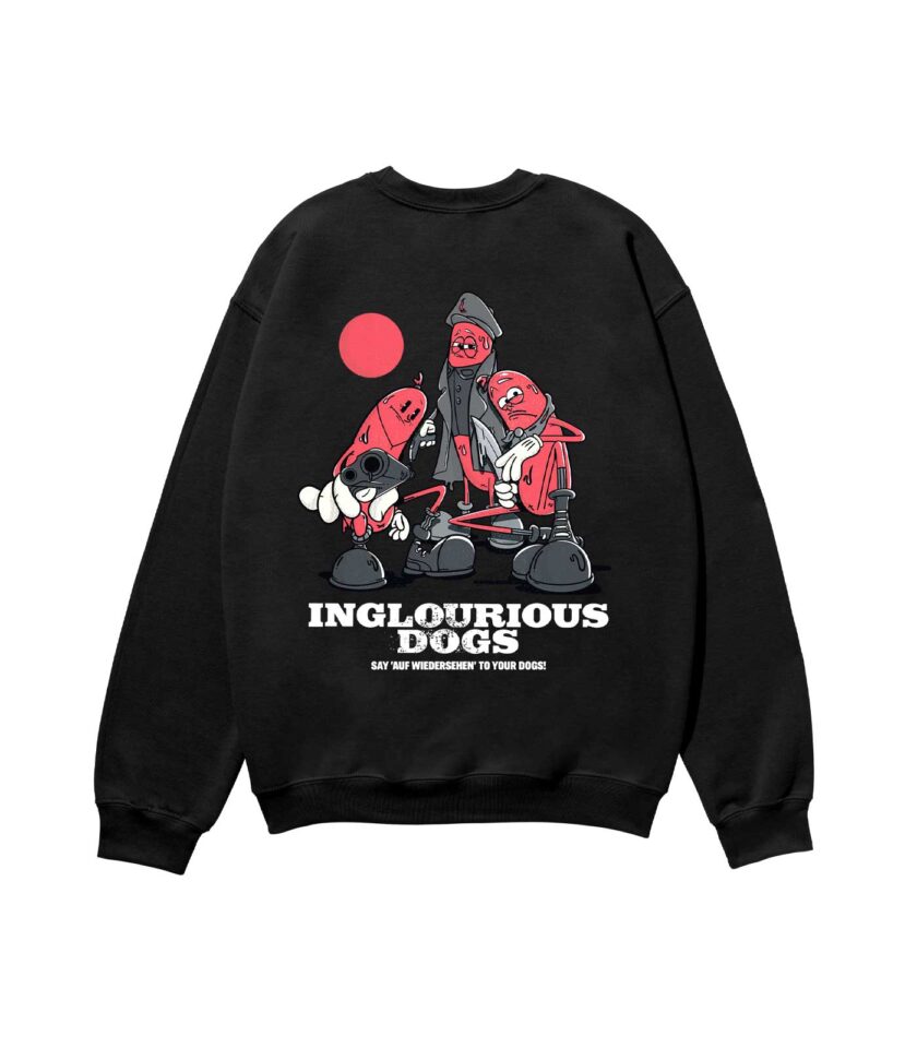 Inglourious Dogs Heavyweight Organic Sweatshirt Sand - Image 4