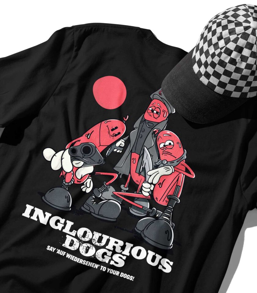 Inglourious Dogs Organic Heavyweight T-Shirt - Image 12