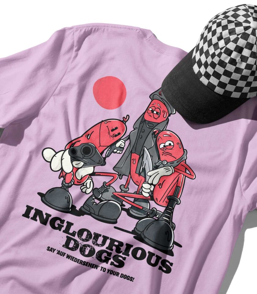 Inglourious Dogs Organic Heavyweight T-Shirt - Image 9