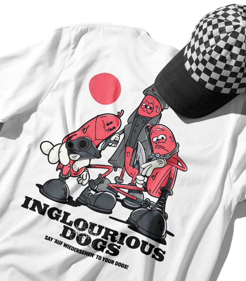 Inglourious Dogs Organic Heavyweight T-Shirt - Image 6