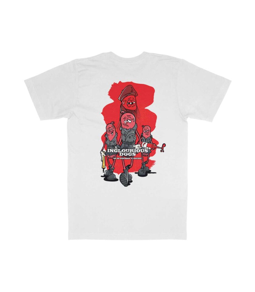 Inglourious Dogs Organic Heavyweight T-Shirt - Image 4