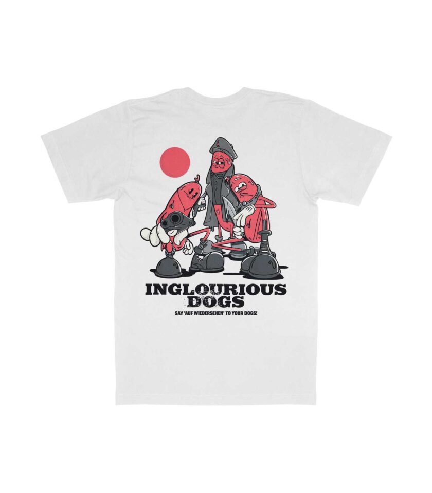 Inglourious Dogs Organic Heavyweight T-Shirt - Image 4