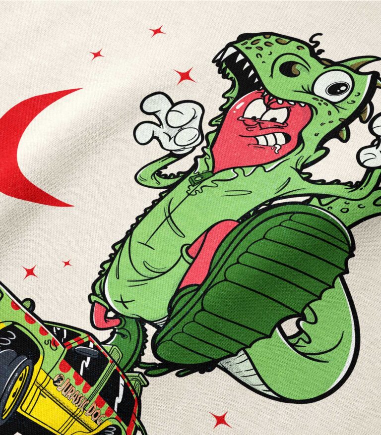 Jurassic Dog Heavyweight Organic Sweatshirt Sand