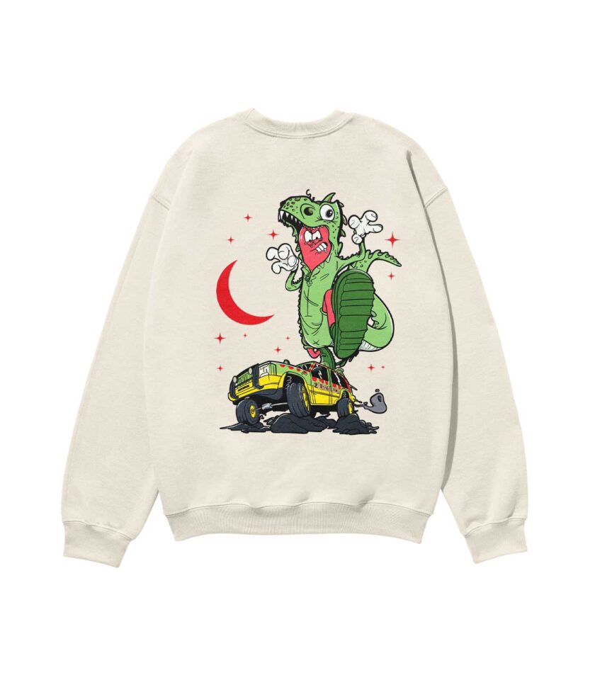 Jurassic Dog Heavyweight Organic Sweatshirt Sand