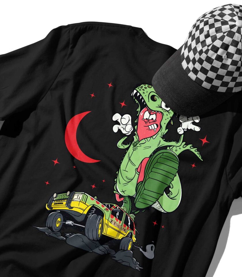Jurassic Dog Organic Heavyweight T-Shirt - Image 12