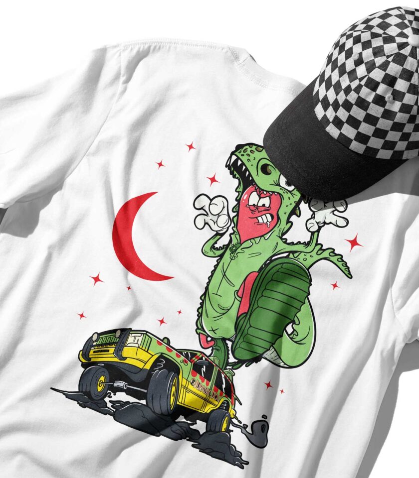 Jurassic Dog Organic Heavyweight T-Shirt - Image 6