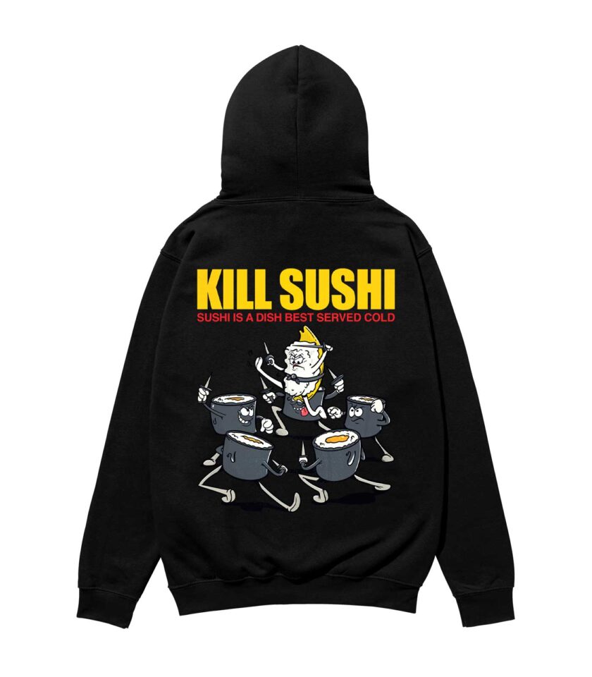 Kill Sushi Heavyweight Organic Hoodie - Image 4