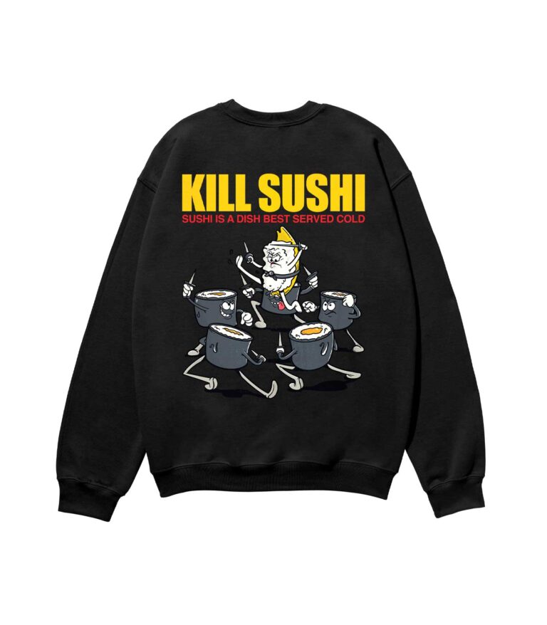 Kill Sushi Heavyweight Organic Sweatshirt Sand