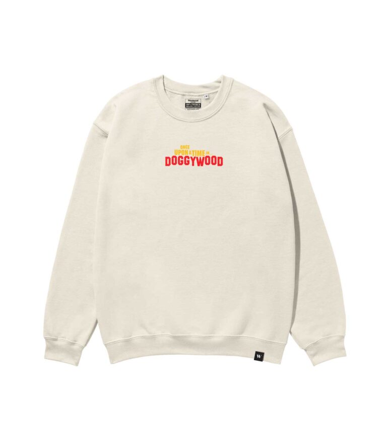 Once Upon a Time... in Doggywood Heavyweight Organic Sweatshirt Sand