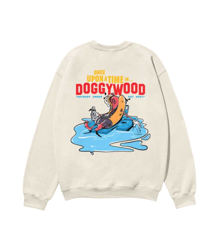 Once Upon a Time... in Doggywood Heavyweight Organic Sweatshirt Sand