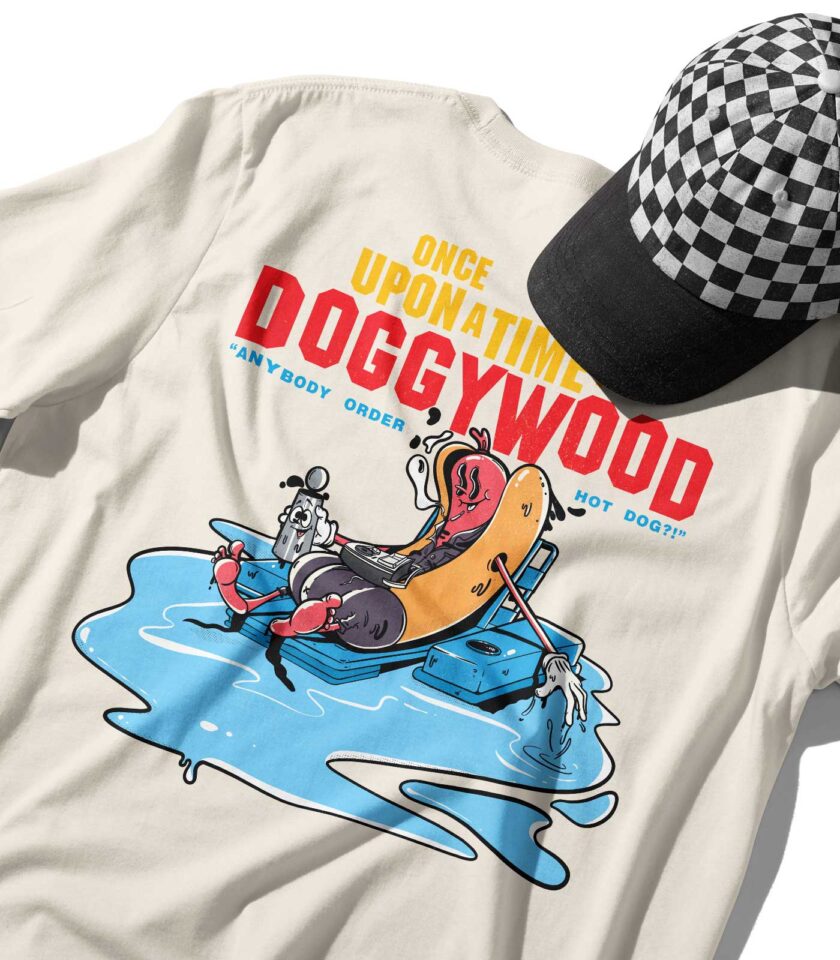 Once Upon a Time... in Doggywood Organic Heavyweight T-Shirt - Image 3