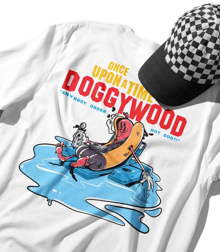 Once Upon a Time... in Doggywood Organic Heavyweight T-Shirt - Image 6