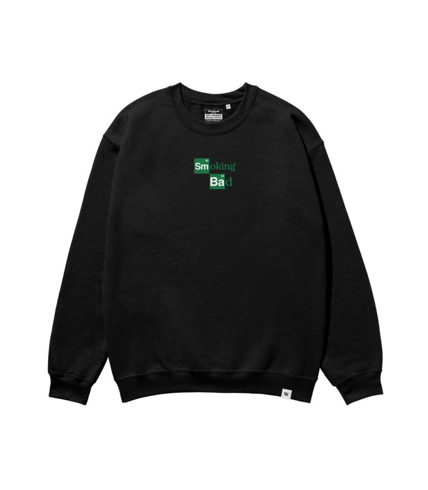 Smoking Bad Heavyweight Organic Sweatshirt Sand - Image 5