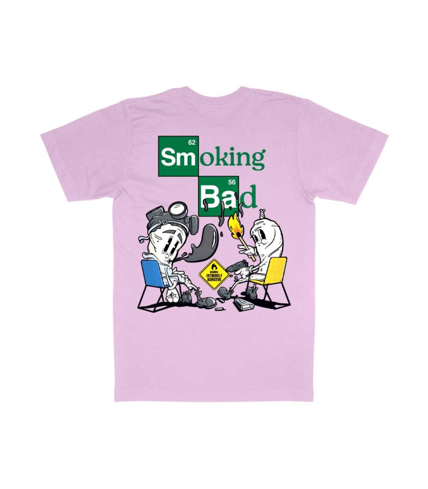 Smoking Bad Organic Heavyweight T-Shirt - Image 7