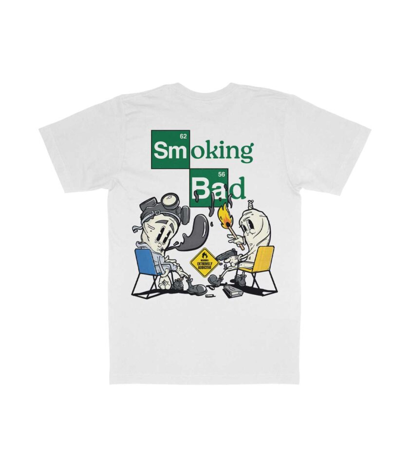 Smoking Bad Organic Heavyweight T-Shirt - Image 4
