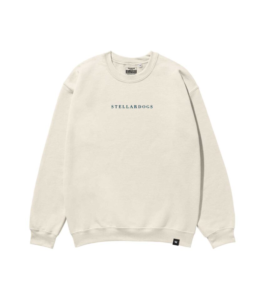 Stellardogs Heavyweight Organic Sweatshirt Sand - Image 2