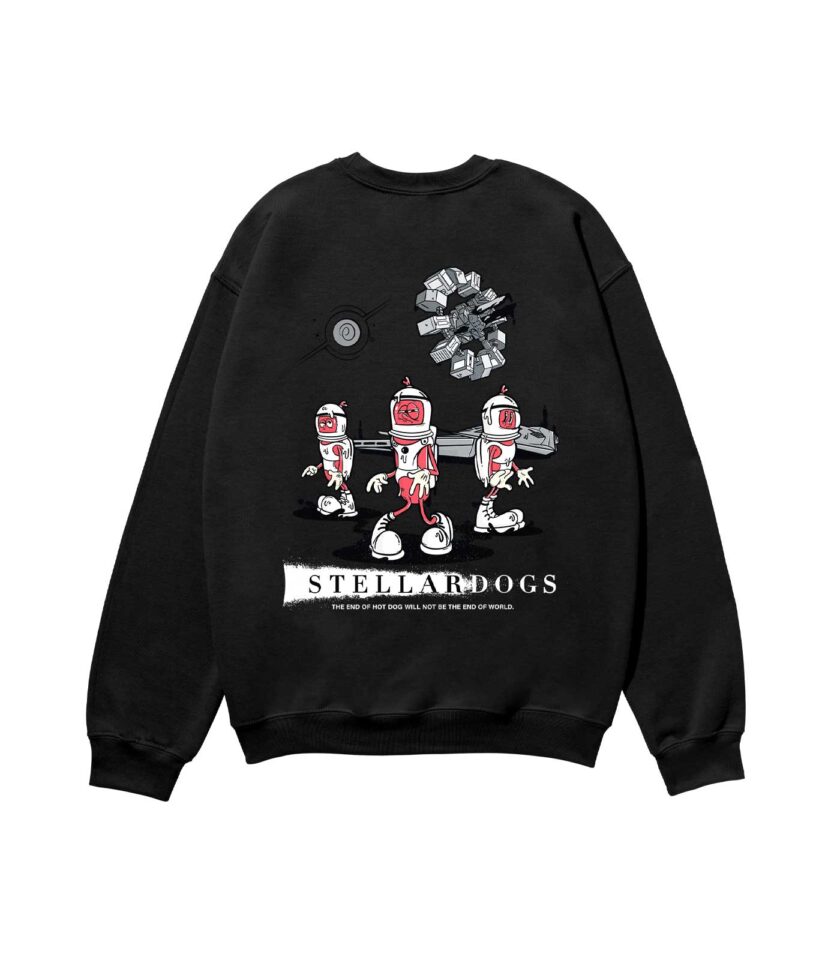 Stellardogs Heavyweight Organic Sweatshirt Sand - Image 4