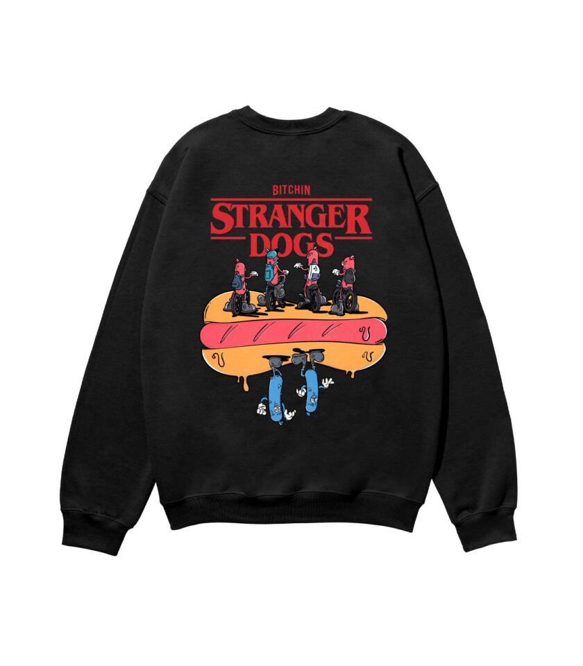 Stranger Dogs Heavyweight Organic Sweatshirt Sand - Image 4