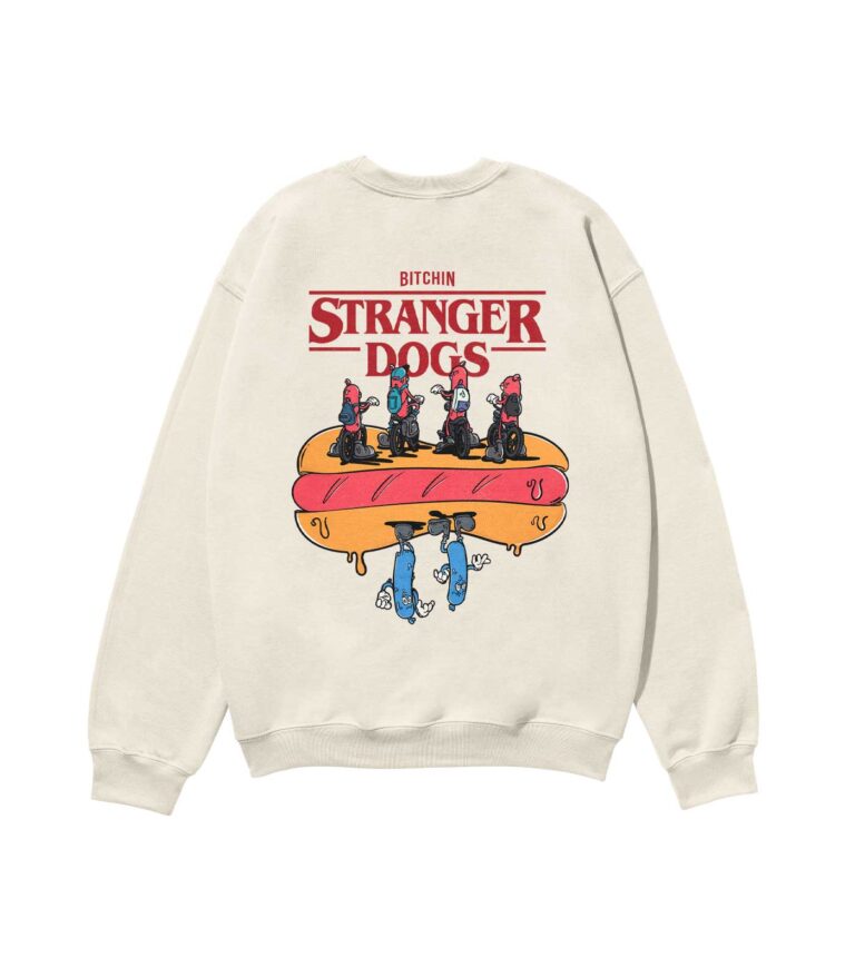 Stranger Dogs Heavyweight Organic Sweatshirt Sand