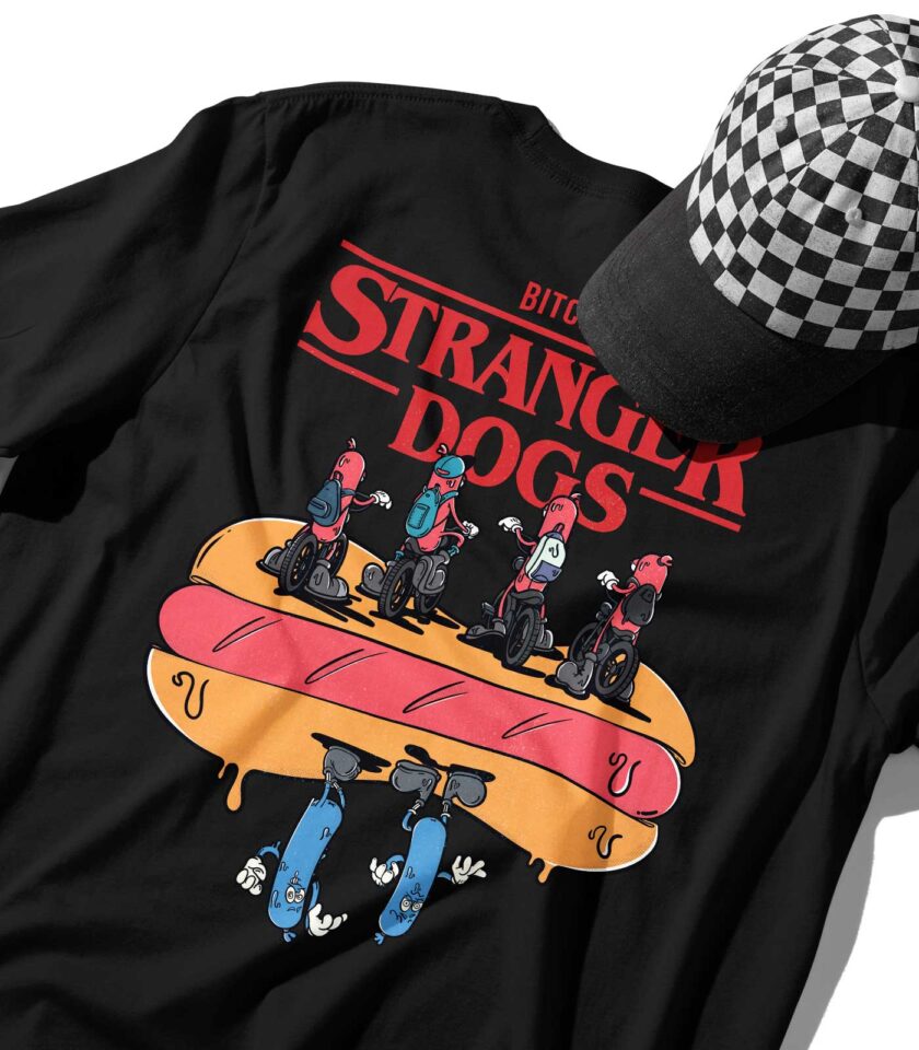 Stranger Dogs Organic Heavyweight T-Shirt - Image 12