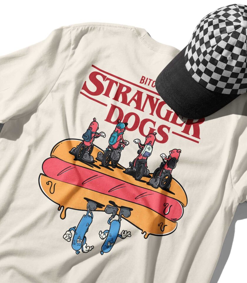Stranger Dogs Organic Heavyweight T-Shirt - Image 3