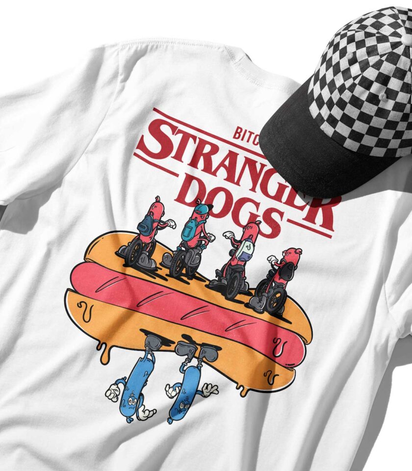 Stranger Dogs Organic Heavyweight T-Shirt - Image 6