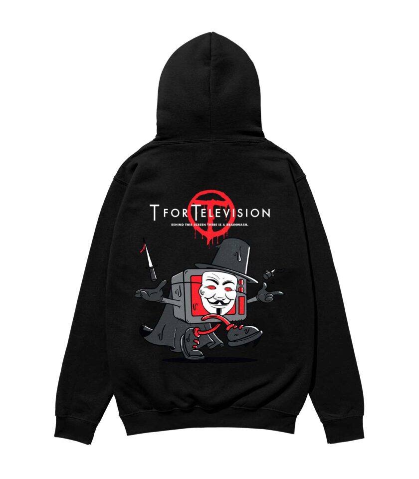 T for Television Heavyweight Organic Hoodie - Image 4
