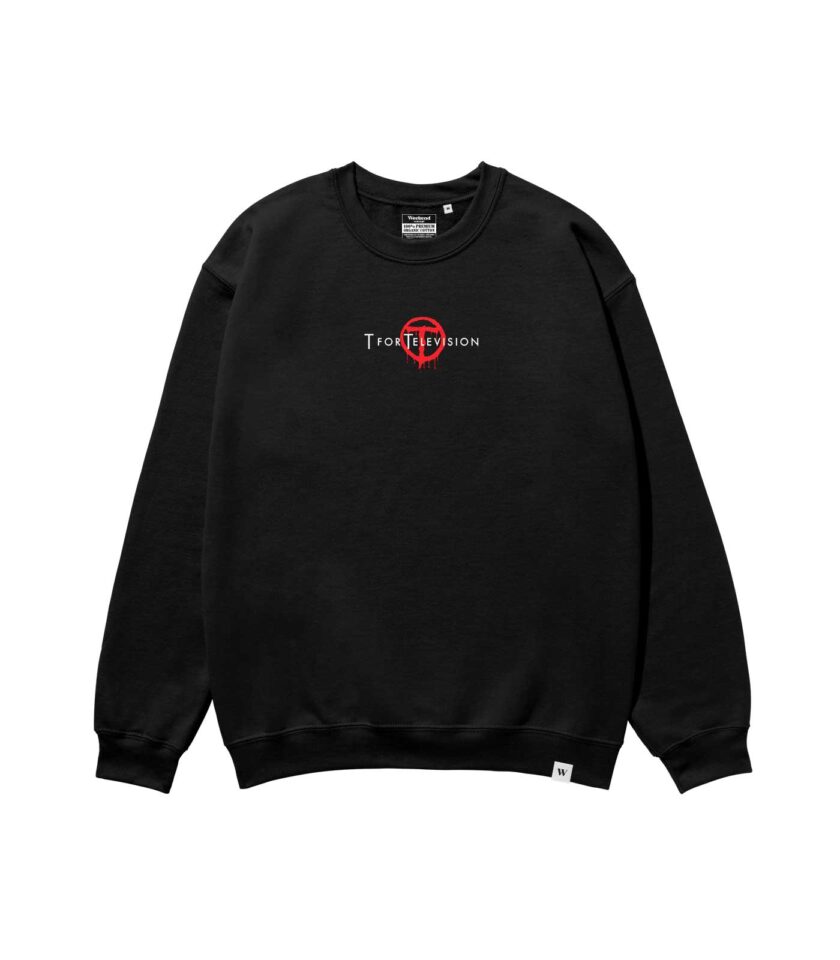 T for Television Heavyweight Organic Sweatshirt Sand - Image 5