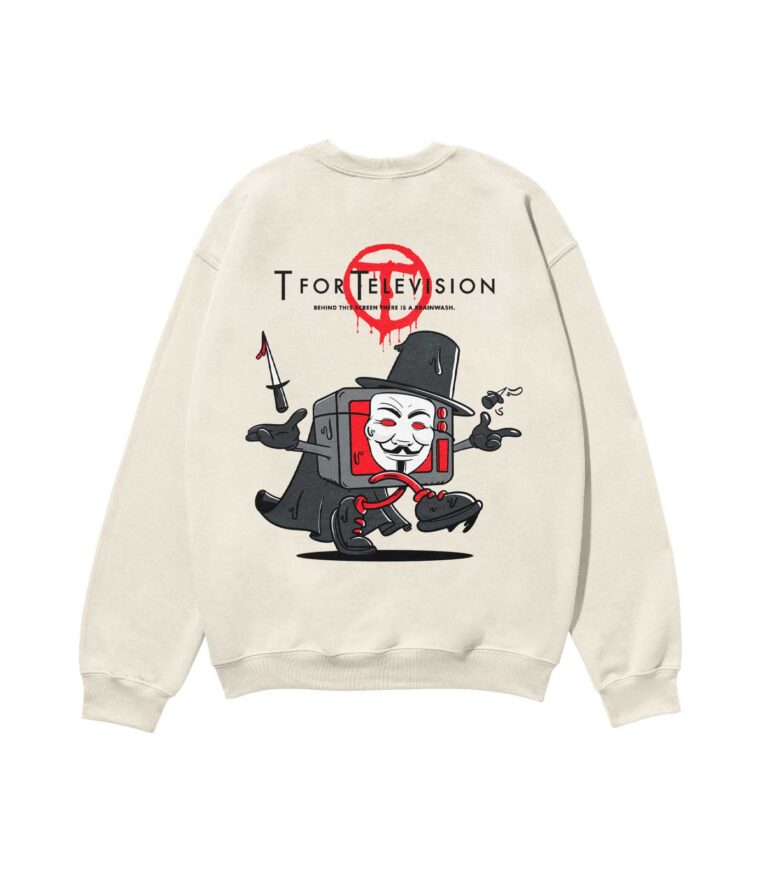 T for Television Heavyweight Organic Sweatshirt Sand