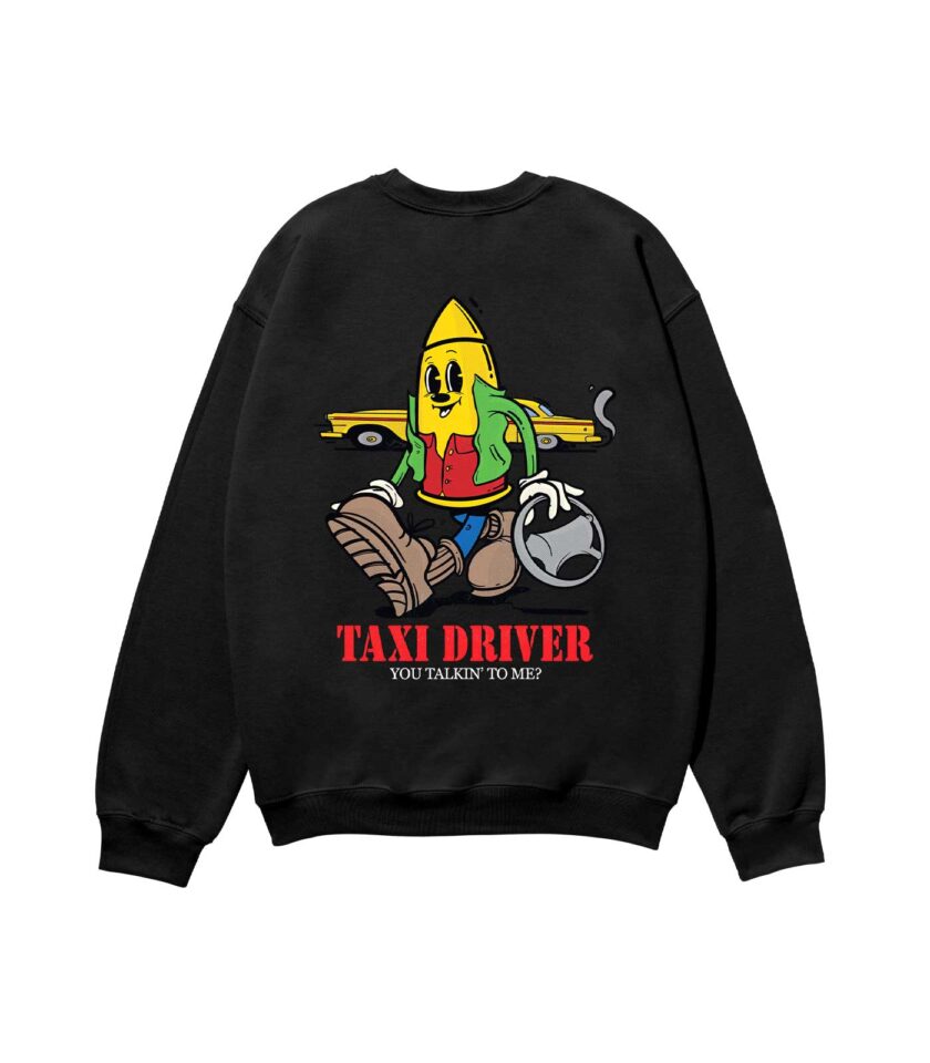 Taxi Driver Heavyweight Organic Sweatshirt Sand - Image 4