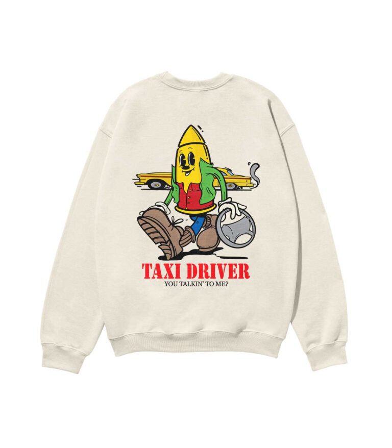 Taxi Driver Heavyweight Organic Sweatshirt Sand
