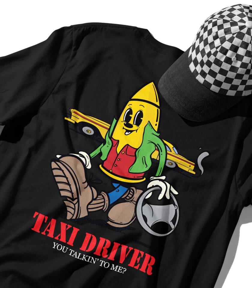 Taxi Driver Organic Heavyweight T-Shirt - Image 12