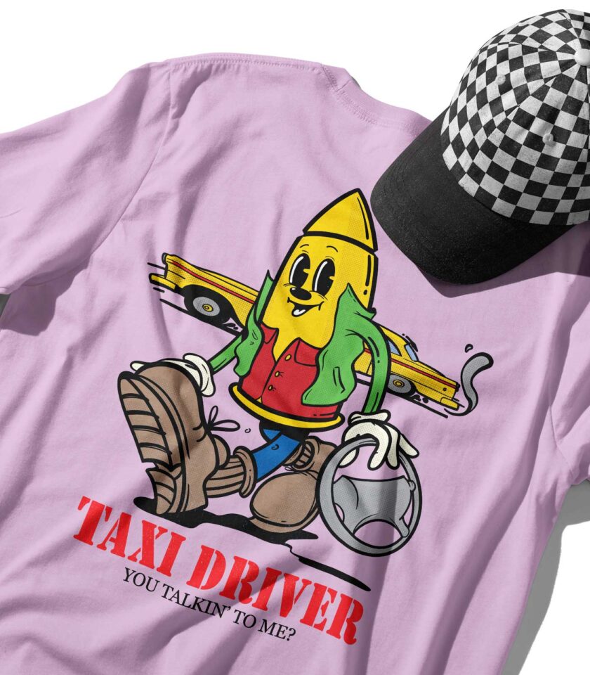 Taxi Driver Organic Heavyweight T-Shirt - Image 9
