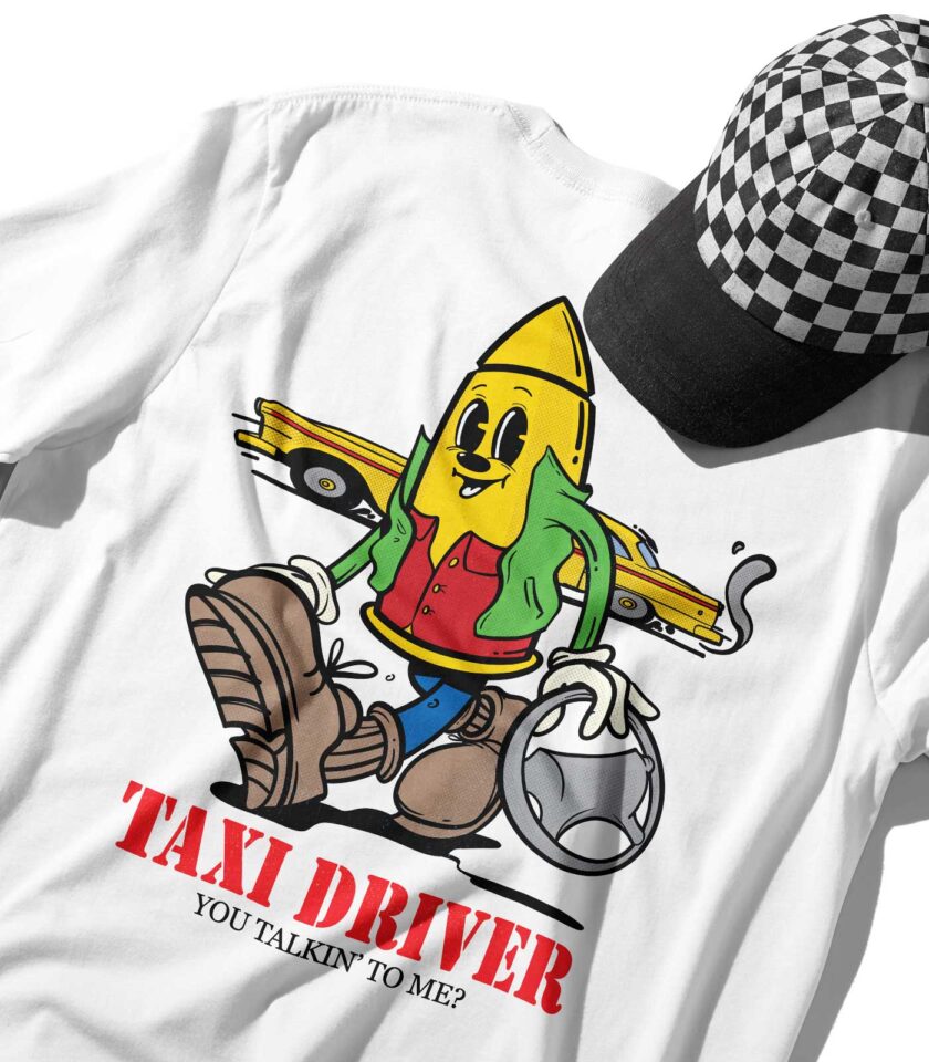 Taxi Driver Organic Heavyweight T-Shirt - Image 6
