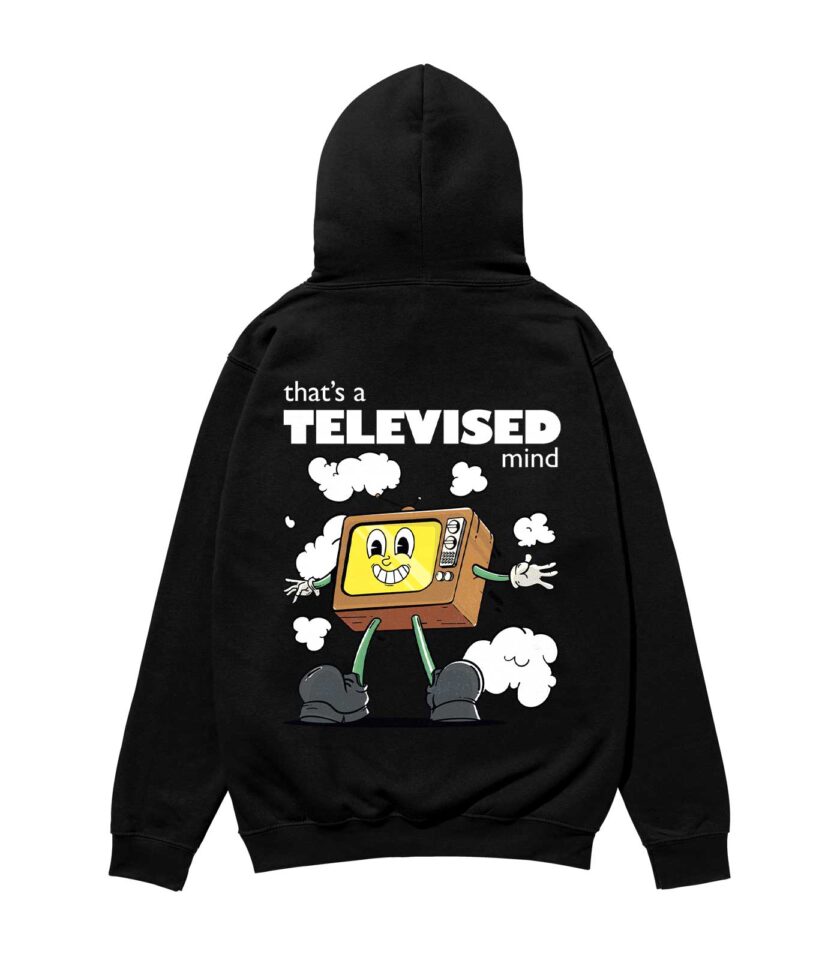 Televised Mind Heavyweight Organic Hoodie - Image 4