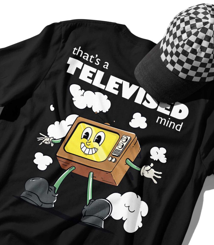 Televised Mind Organic Heavyweight T-Shirt - Image 12
