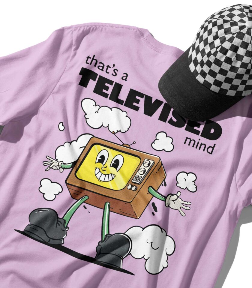 Televised Mind Organic Heavyweight T-Shirt - Image 9