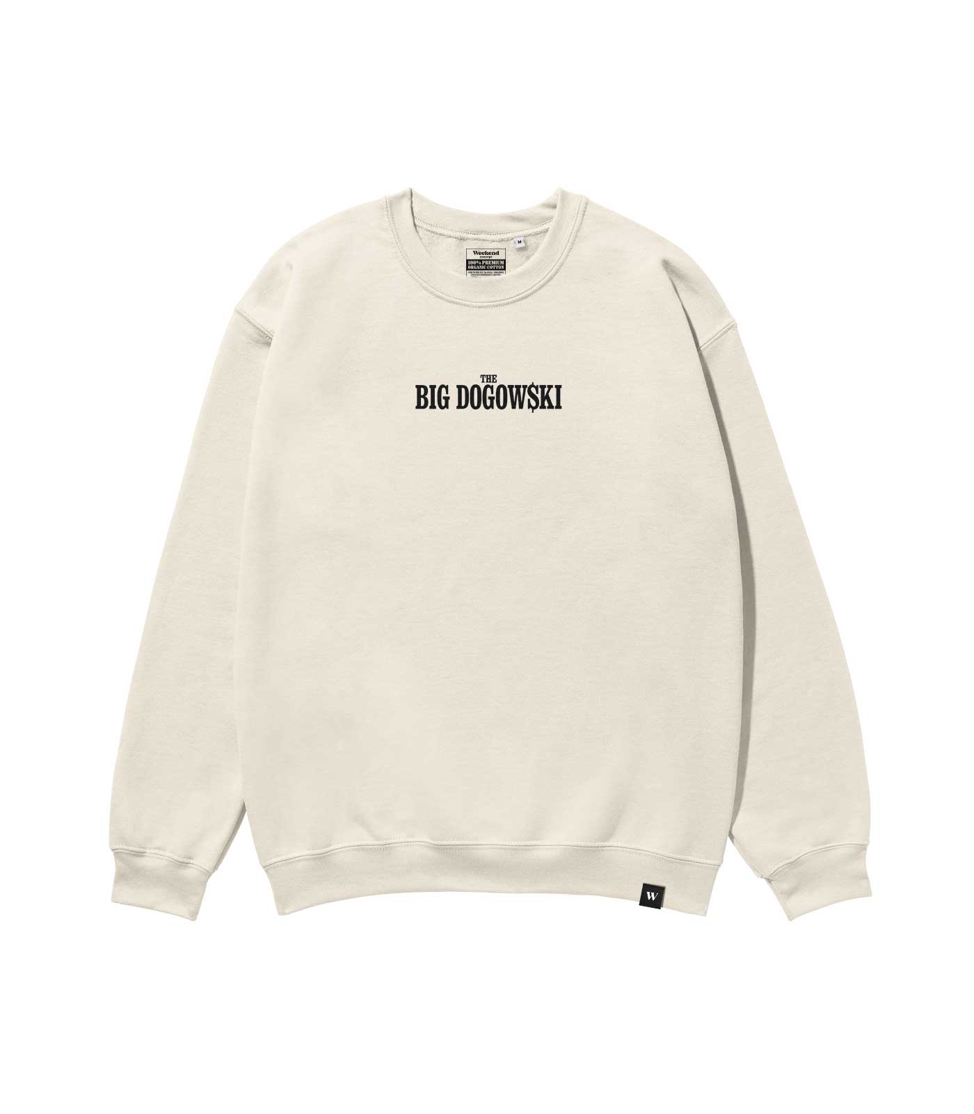 The Big Dogowski Heavyweight Organic Sweatshirt Sand - Image 2