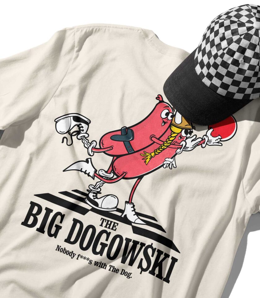 The Big Dogowski Organic Heavyweight T-Shirt - Image 3