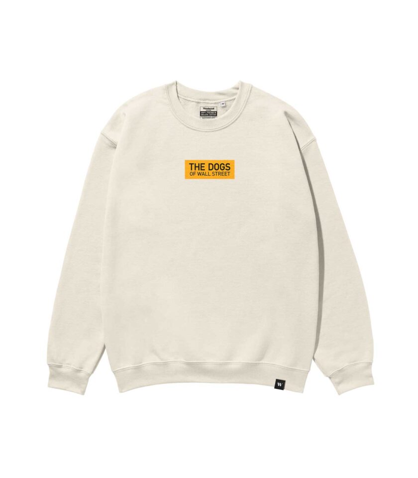 The Dogs of Wall Street Heavyweight Organic Sweatshirt Sand - Image 2