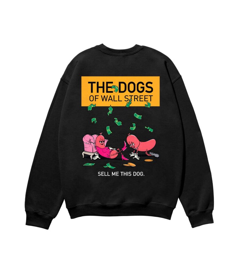 The Dogs of Wall Street Heavyweight Organic Sweatshirt Sand - Image 4